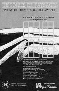 1987 - Colloque “Premières rencontres du paysage”