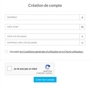 Création de compte